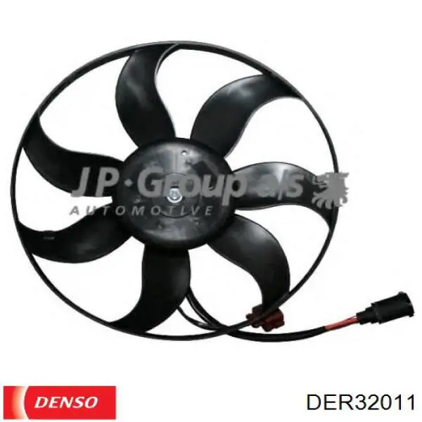 Do koszyka DER32011 Denso Dyfuzor chłodnicy, w komplecie z silnikiem i wirnikiem