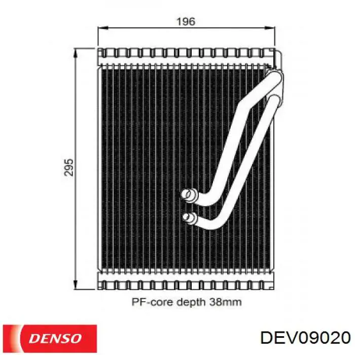 Parownik klimatyzacji Denso DEV09020 cena, od 62,99 USD