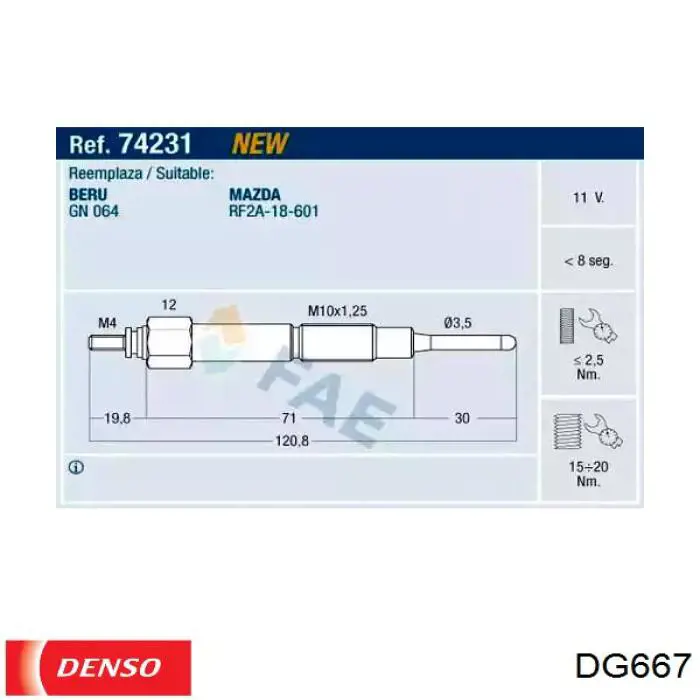 Do koszyka SH0118601A Mazda Świeca żarowa