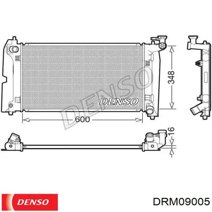 Chłodnica silnika Denso DRM09005
