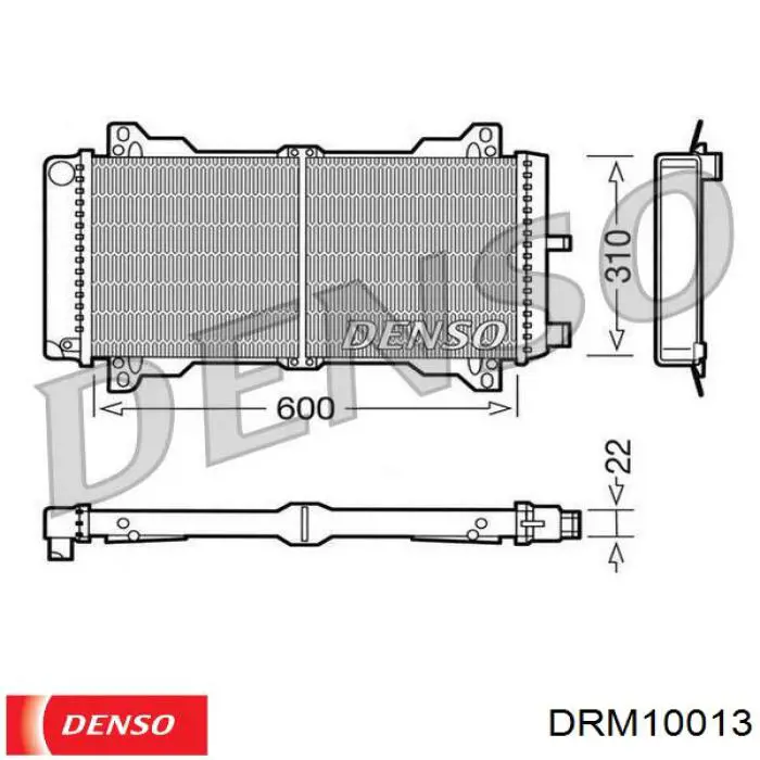Chłodnica silnika Denso DRM10013 cena, od 237,78 USD