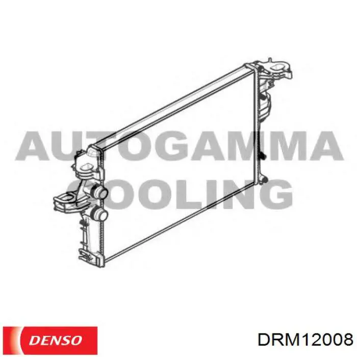 Do koszyka DRM12008 Denso Chłodnica silnika