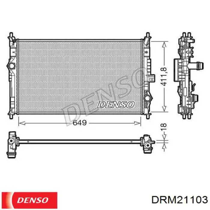 DRM21103 Denso chłodnica silnika