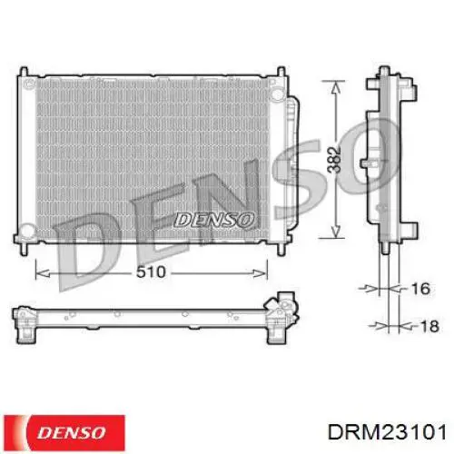 Do koszyka DRM23101 Denso Chłodnica silnika