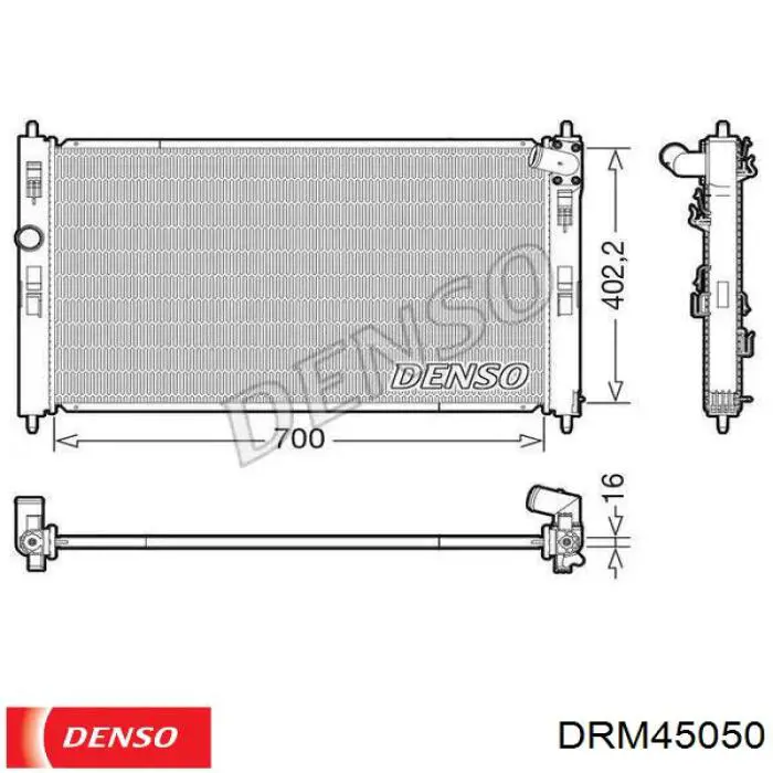Do koszyka 1350A762 Mitsubishi Chłodnica silnika