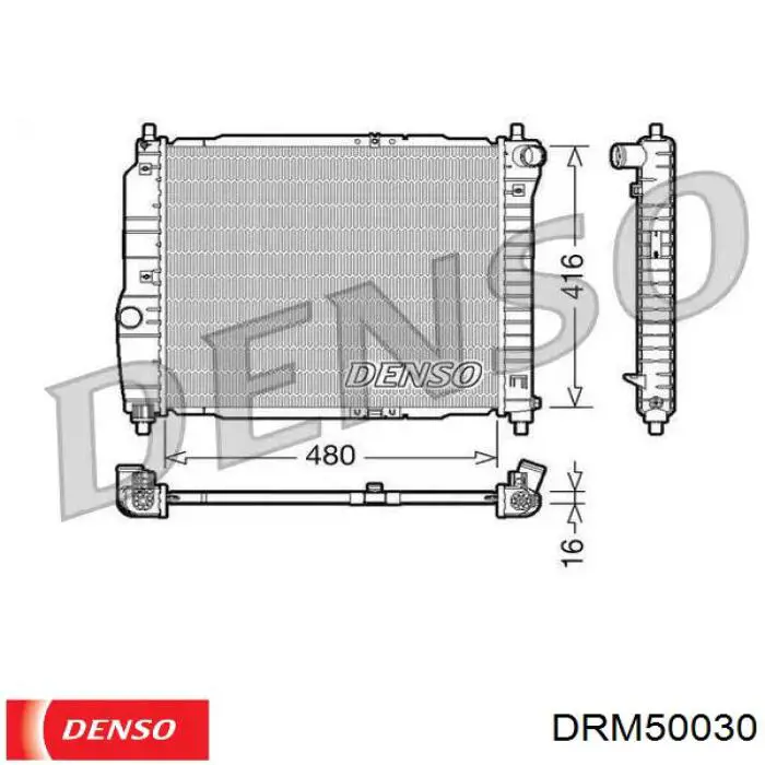 Do koszyka DRM50030 Denso Chłodnica silnika