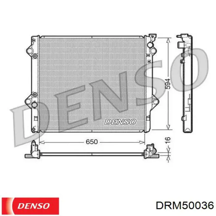Chłodnica silnika Denso DRM50036 cena, od 133,71 USD