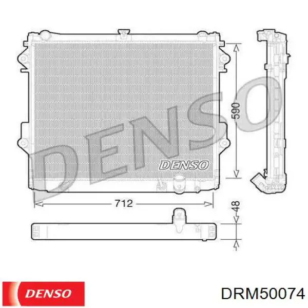 Chłodnica silnika Denso DRM50074 cena, od 267,49 USD