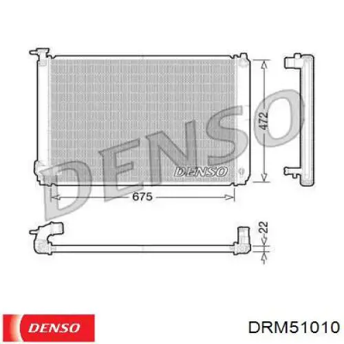 Do koszyka DRM51010 Denso Chłodnica silnika