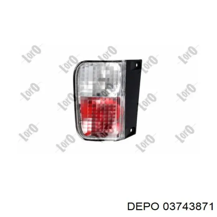 Przednia lampa przeciwmgielna tylna lewa 03743871 Depo/Loro/Abakus
