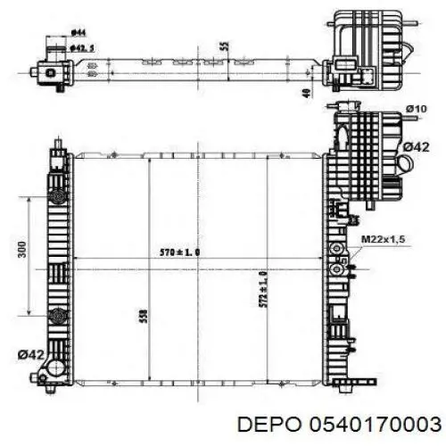 0540170003 Depo/Loro/Abakus Chłodnica silnika
