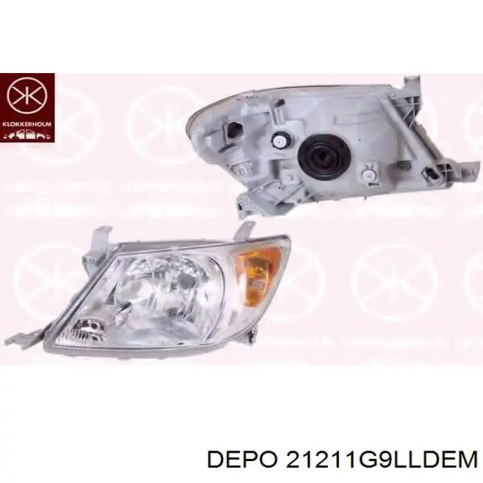 Do koszyka 21211G9LLDEM Depo/Loro/Abakus Reflektor lewy