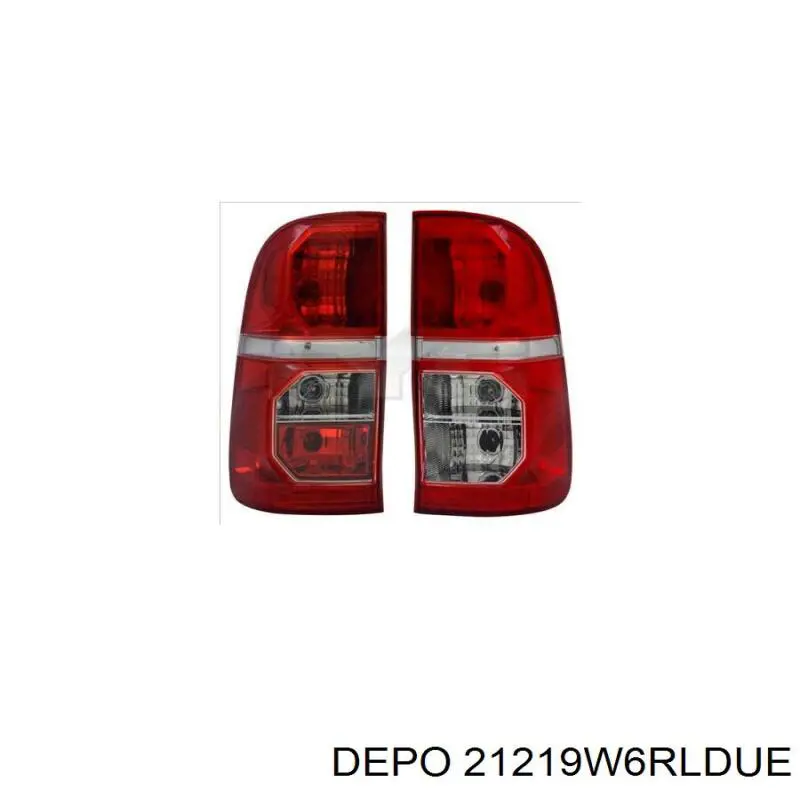 Lampa zespolona tylna prawa Depo/Loro/Abakus 21219W6RLDUE cena, od 90,48 USD
