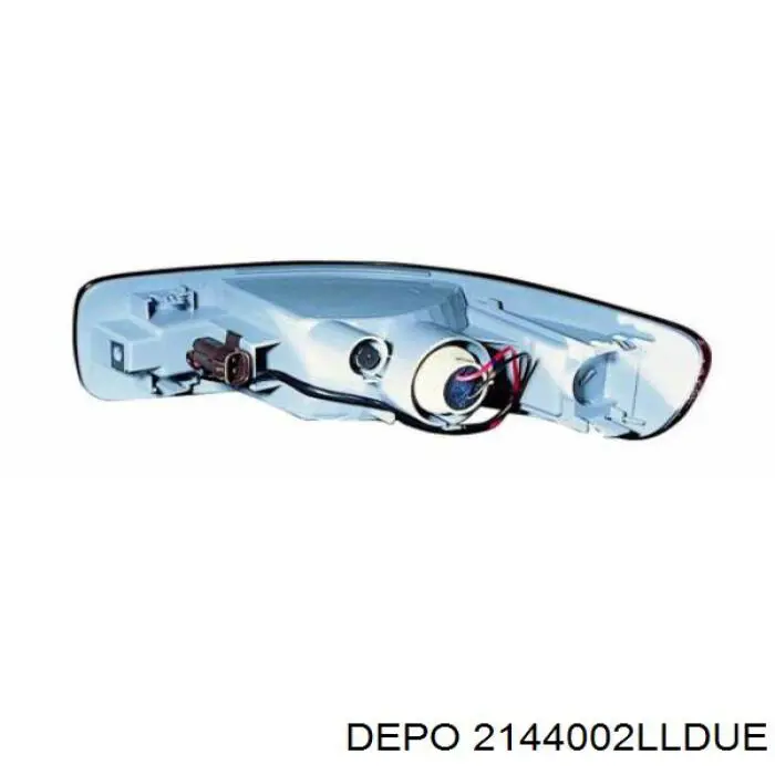 2144002LLDUE Depo/Loro/Abakus Lampa odblaskowa zderzaka tylnego lewa