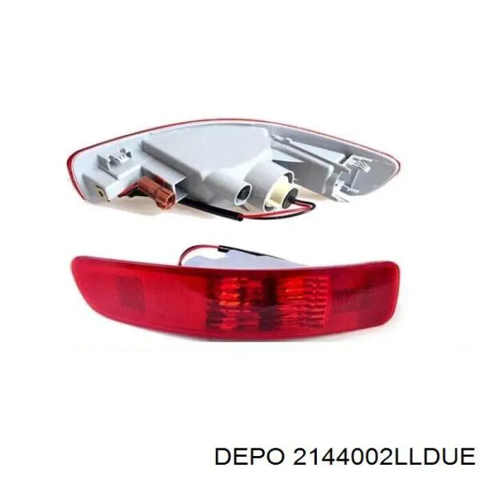 Lampa odblaskowa zderzaka tylnego lewa Depo/Loro/Abakus 2144002LLDUE cena, od 60,37 USD