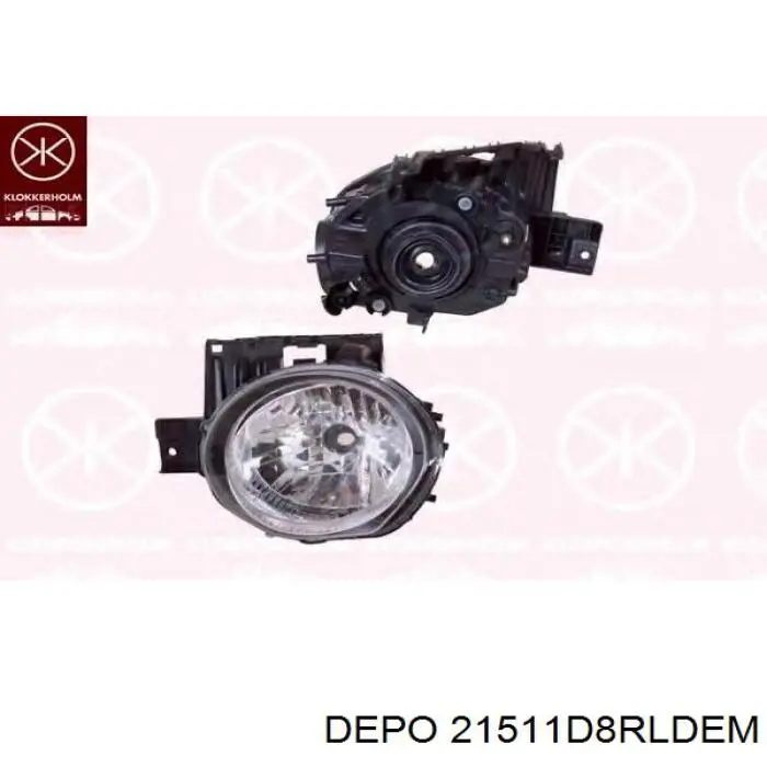 Reflektor prawy 21511D8RLDEM Depo/Loro/Abakus