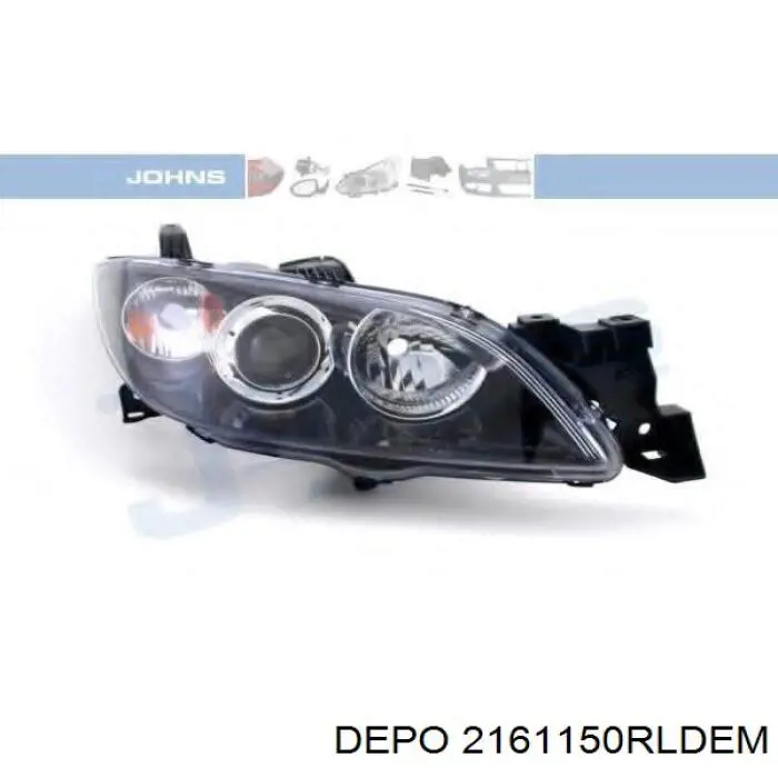 Reflektor prawy Depo/Loro/Abakus 2161150RLDEM cena, od 127,69 USD