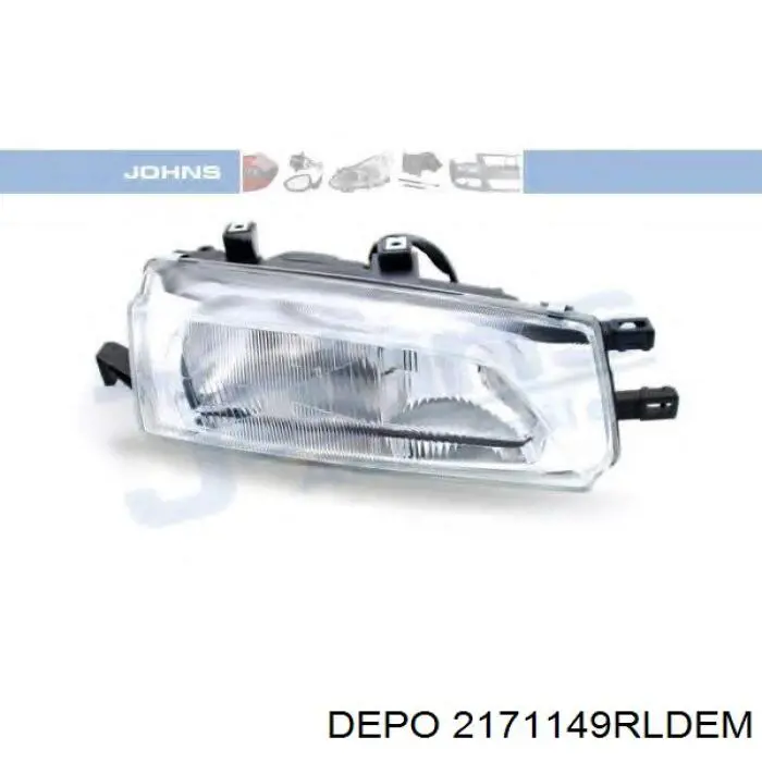 2171149RLDEM Depo/Loro/Abakus Reflektor prawy