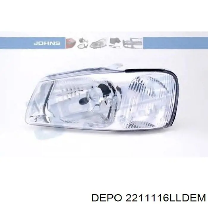 Reflektor lewy do Hyundai Accent II LC