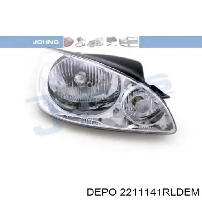 2211141RLDEM Depo/Loro/Abakus Reflektor prawy