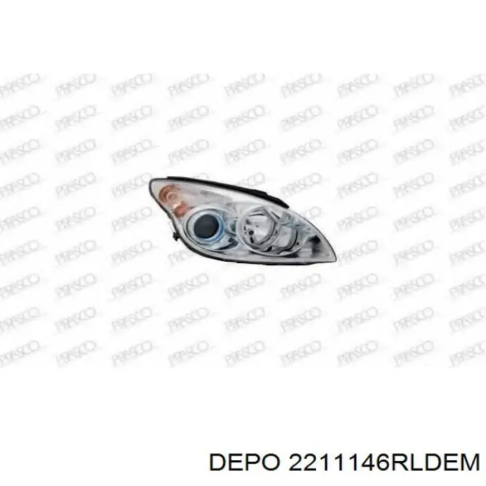 Reflektor prawy Depo/Loro/Abakus 2211146RLDEM cena, od 172,64 USD