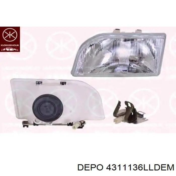 Reflektor lewy Depo/Loro/Abakus 4311136LLDEM cena, od 64,75 USD