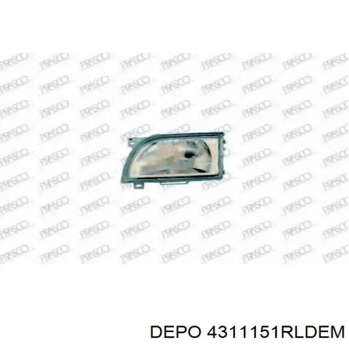 4311151RLDEM Depo/Loro/Abakus Reflektor prawy