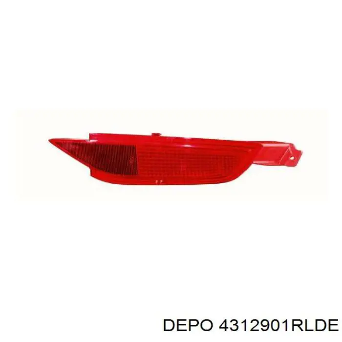 Lampa odblaskowa zderzaka tylnego prawa Depo/Loro/Abakus 4312901RLDE cena, od 17,32 USD