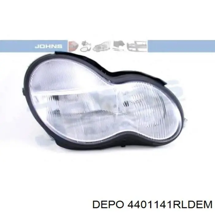 Reflektor prawy Depo/Loro/Abakus 4401141RLDEM cena, od 163,21 USD