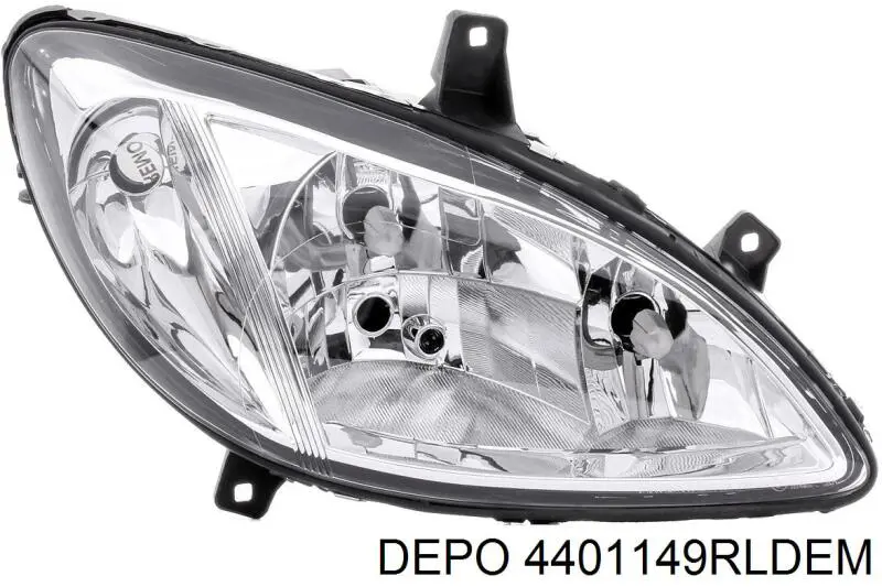 4401149RLDEM Depo/Loro/Abakus Reflektor prawy