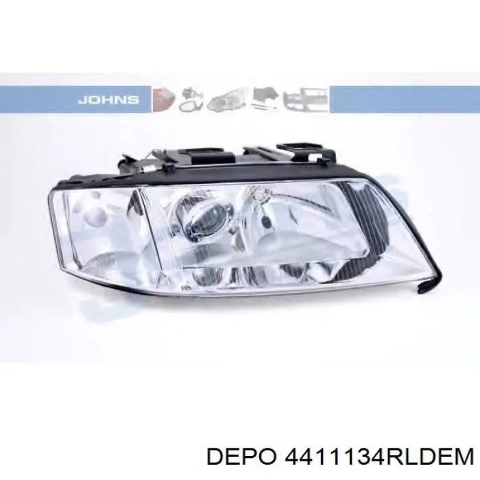 Reflektor prawy Depo/Loro/Abakus 4411134RLDEM cena, od 64,70 USD