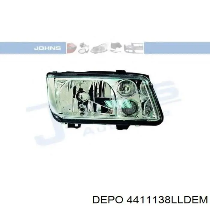Do koszyka 4411138LLDEM Depo/Loro/Abakus Reflektor lewy