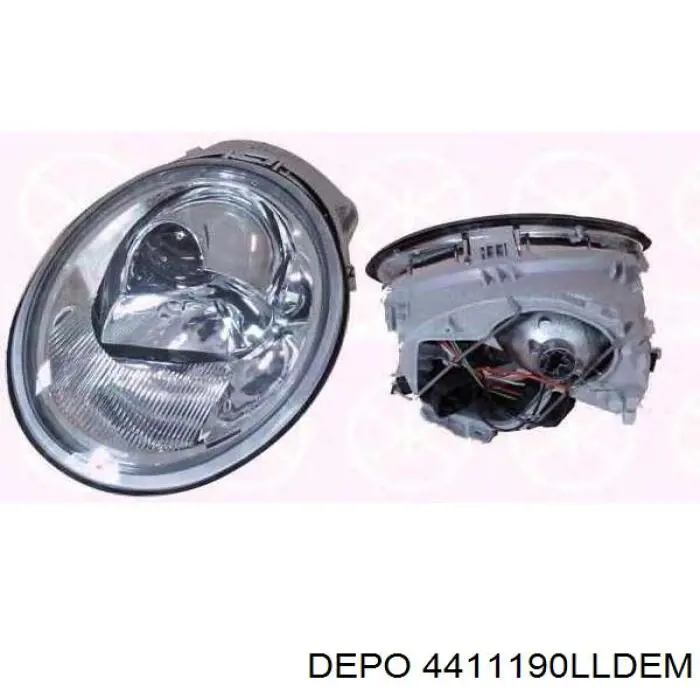 Do koszyka 1C0941029J VAG Reflektor lewy