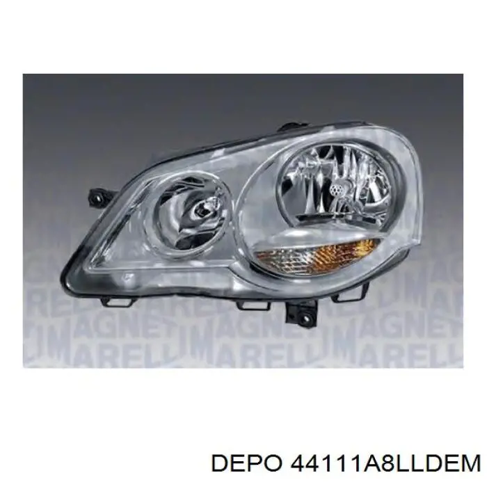 Do koszyka 44111A8LLDEM Depo/Loro/Abakus Reflektor lewy
