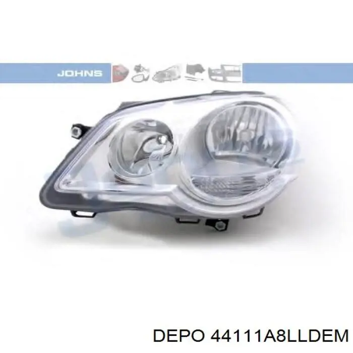 Reflektor lewy Depo/Loro/Abakus 44111A8LLDEM cena, od 110,18 USD