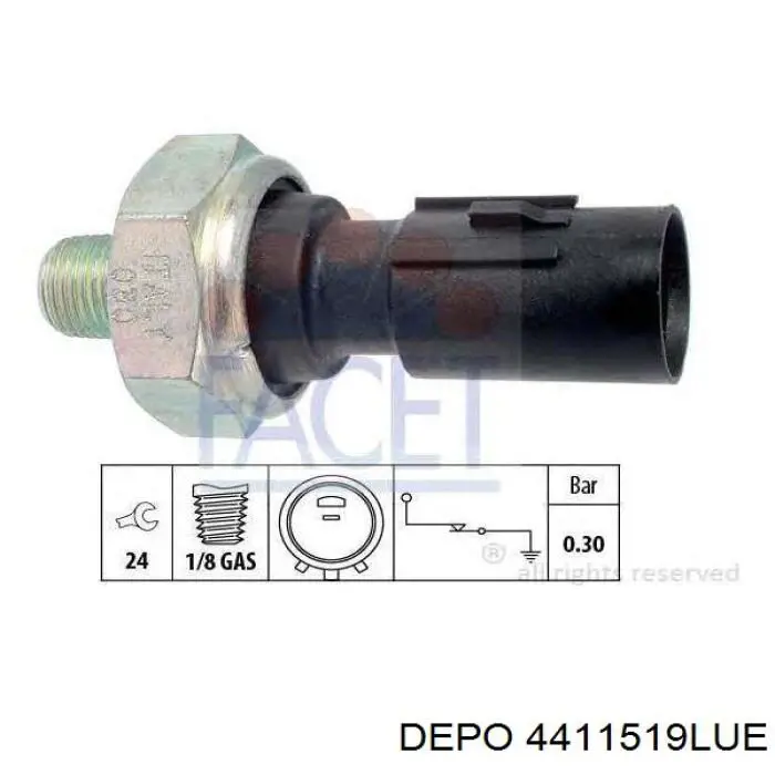 Kierunkowskaz lewy Depo/Loro/Abakus 4411519LUE cena, od 19,97 USD