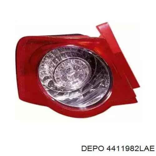 Lampa zespolona tylna lewa zewnętrzna Depo/Loro/Abakus 4411982LAE cena, od 81,72 USD