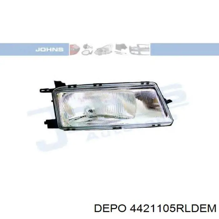 Reflektor prawy Depo/Loro/Abakus 4421105RLDEM cena, od 61,29 USD