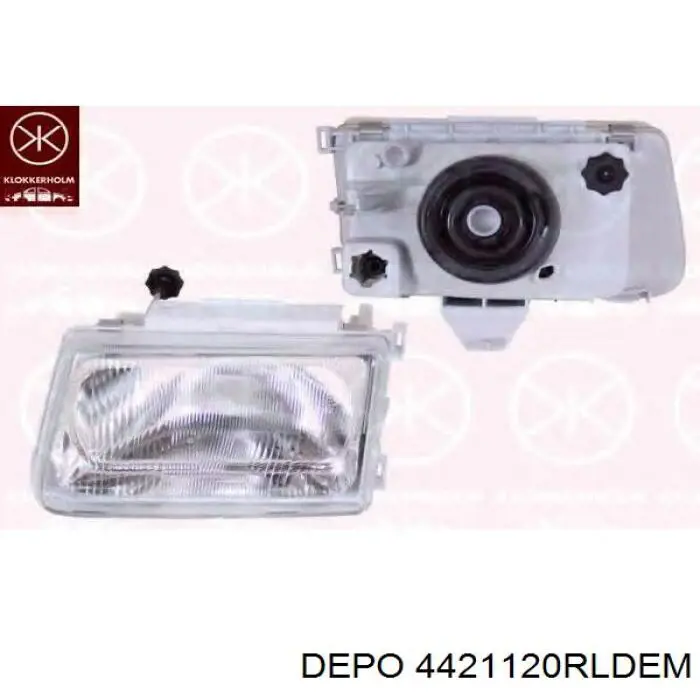 Reflektor prawy Opel Corsa A