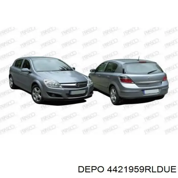 Lampa zespolona tylna prawa Opel Astra H sedana (L69) (2004 - 2014) cena, od 109,78 USD