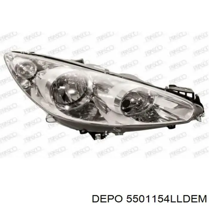 Do koszyka 1685351580 Peugeot/Citroen Reflektor lewy