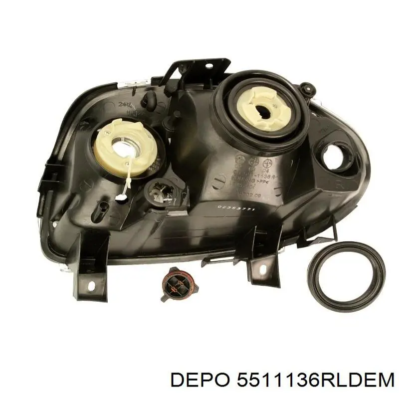 Reflektor prawy 5511136RLDEM Depo/Loro