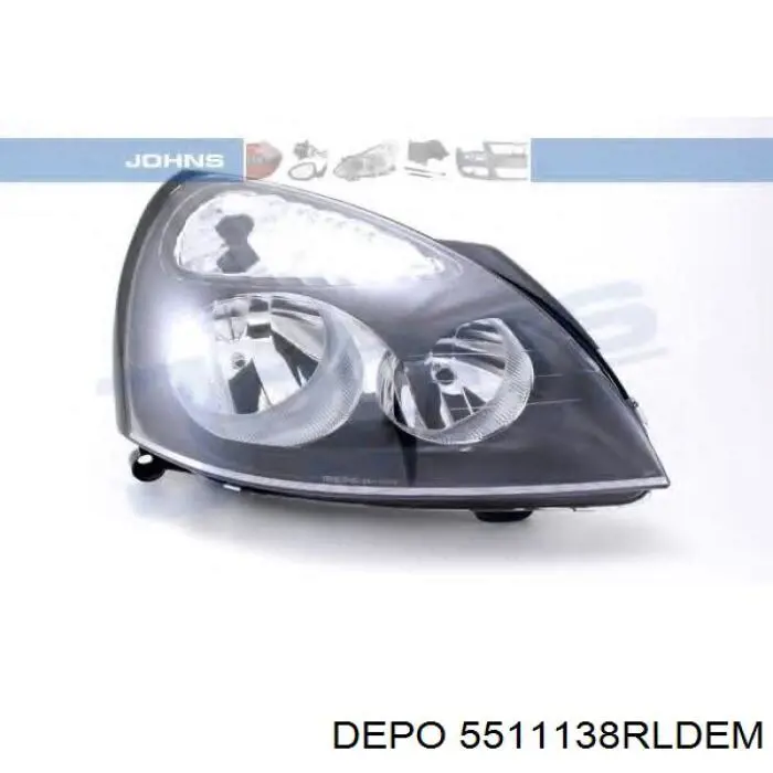 Do koszyka 5511138RLDEM Depo/Loro Reflektor prawy