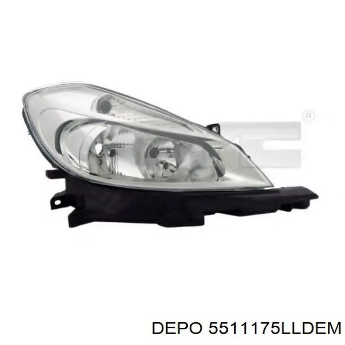 Reflektor lewy 5511175LLDEM Depo/Loro/Abakus