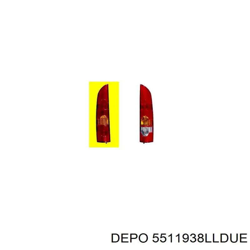 Do koszyka 5511938LLDUE Depo/Loro/Abakus Lampa zespolona tylna lewa