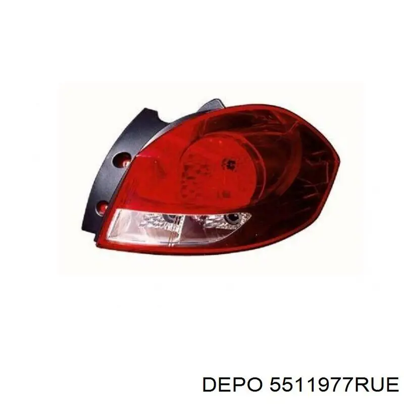 Lampa zespolona tylna prawa do Renault Clio III GRANDTOUR KR01