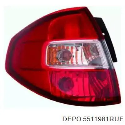 5511981RUE Depo/Loro/Abakus Lampa zespolona tylna prawa zewnętrzna