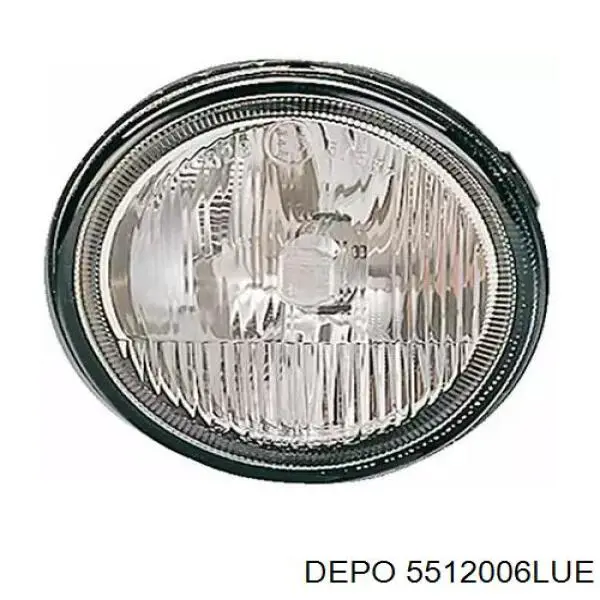 5512006LUE Depo/Loro/Abakus Lampa przeciwmgielna lewa
