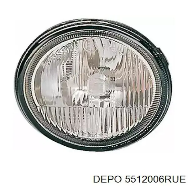 5512006RUE Depo/Loro/Abakus Lampa przeciwmgielna prawa
