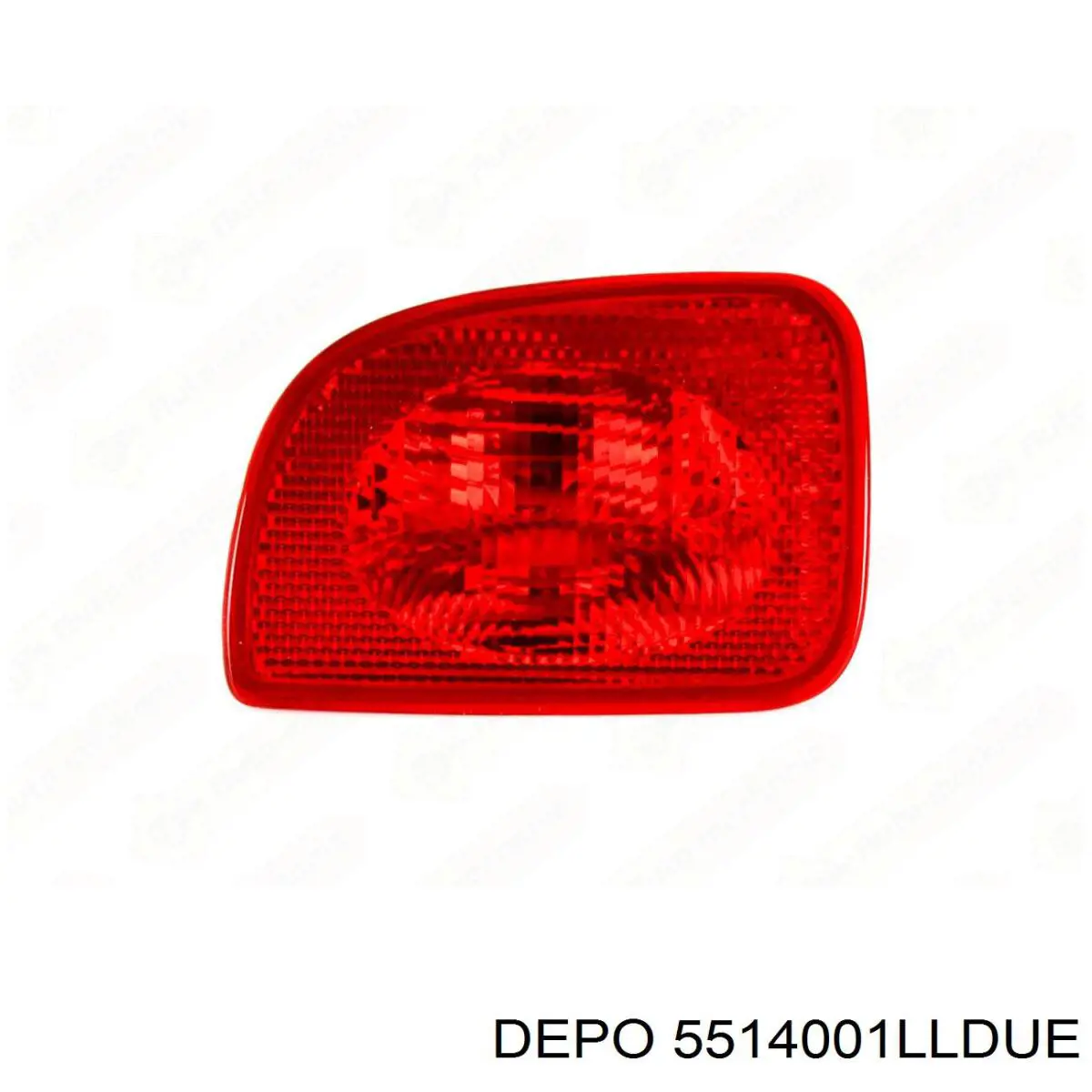 5514001LLDUE Depo/Loro/Abakus Przednia lampa przeciwmgielna tylna lewa